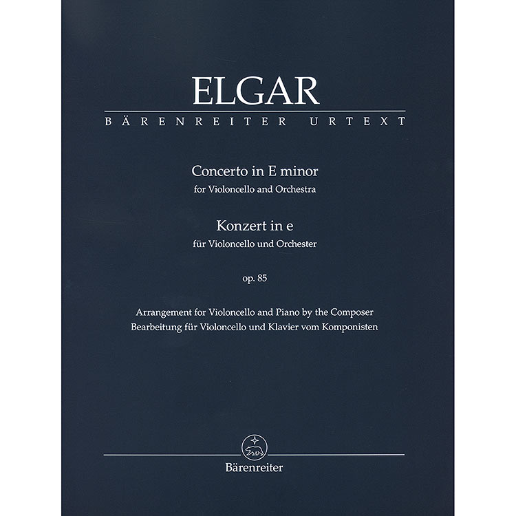 Cello Concerto in E Minor, op. 85 (urtext); Edward Elgar (Barenreiter Verlag)
