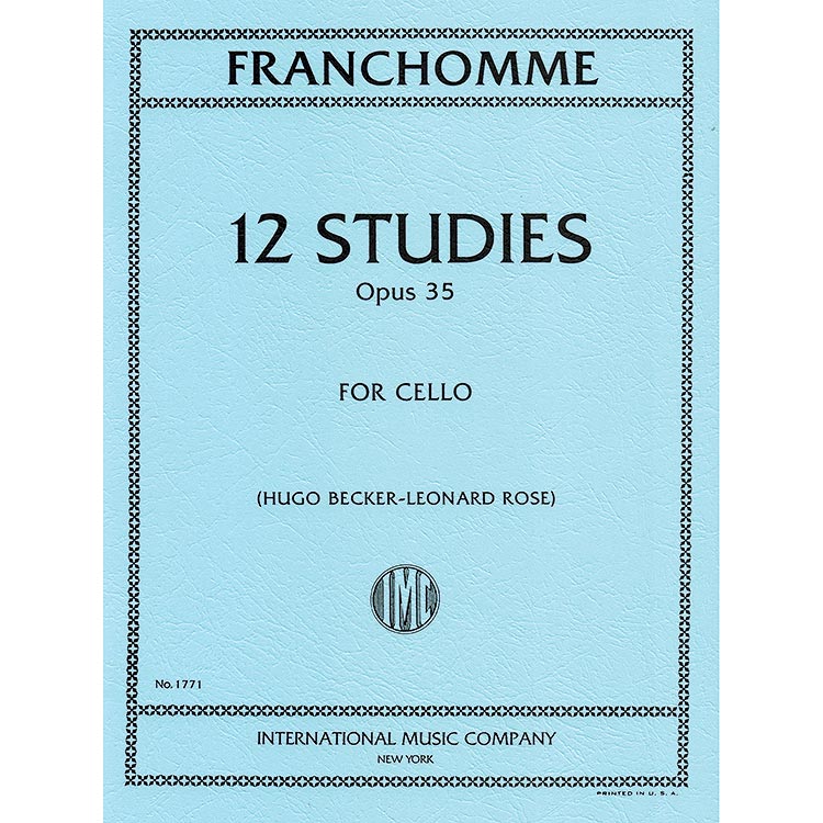 Twelve Studies op. 35, cello; Auguste Franchomme (International)