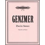 Second Sonata for cello and piano; Harald Genzmer (C.F. Peters)