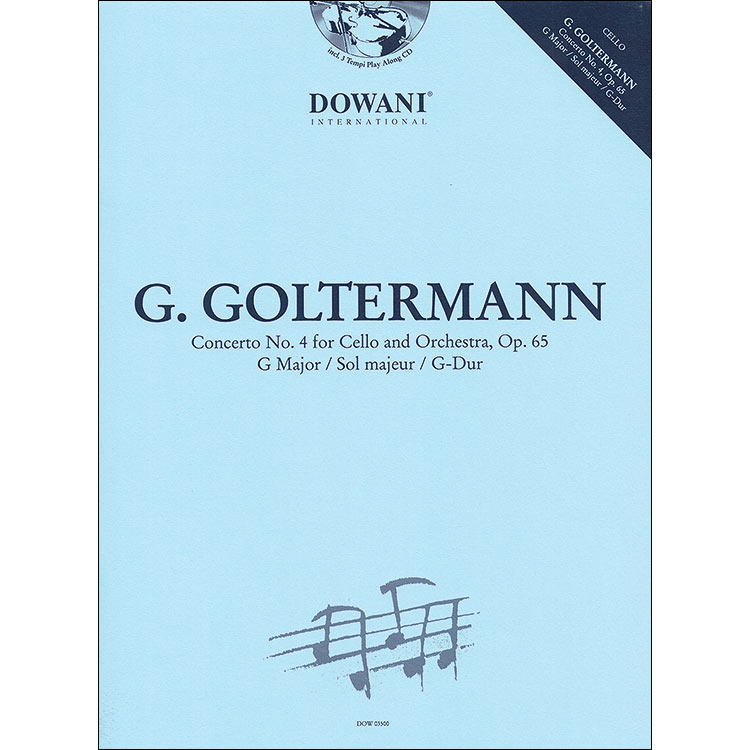 Concerto no.4 in G, op.65, book/CD, cello; Georg Goltermann (Dowani)