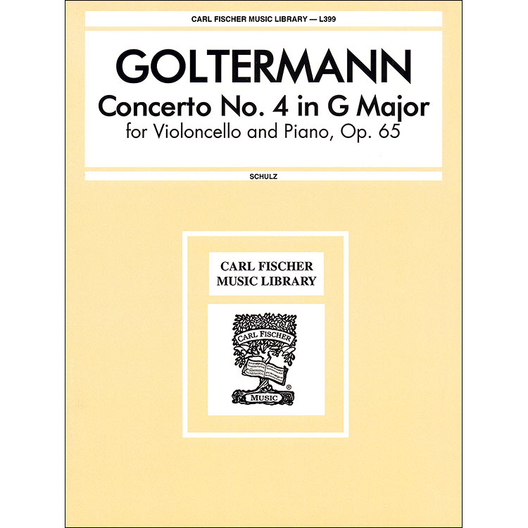 Concerto no. 4 in G Maj, op. 65, cello; Georg Goltermann (Carl Fischer)