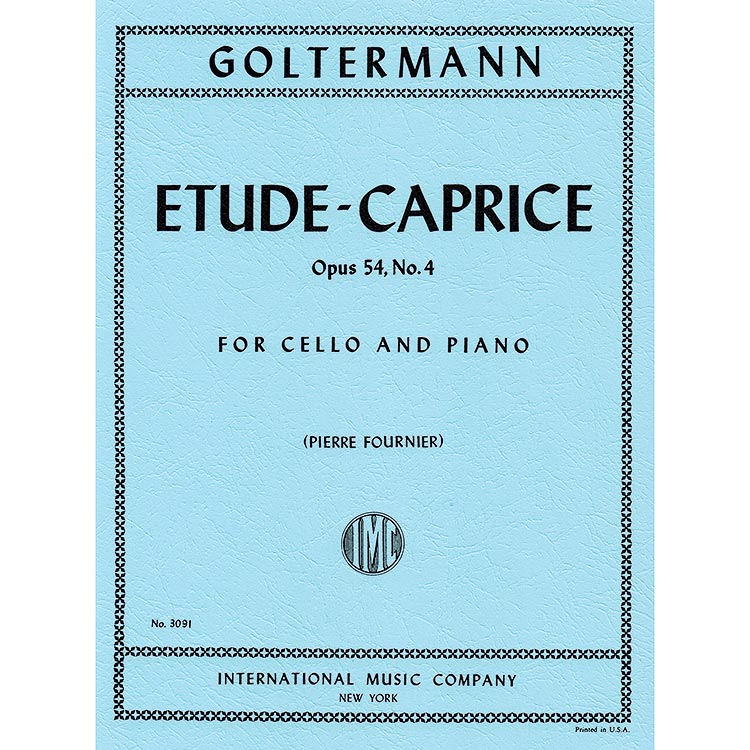 Etude-Caprice, op. 54, no.4 for cello and piano; Georg Goltermann (International Edition)