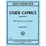 Etude-Caprice, op. 54, no.4 for cello and piano; Georg Goltermann (International Edition)