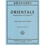 Orientale for Cello and Piano, op. 37; Enrique Granados (International)