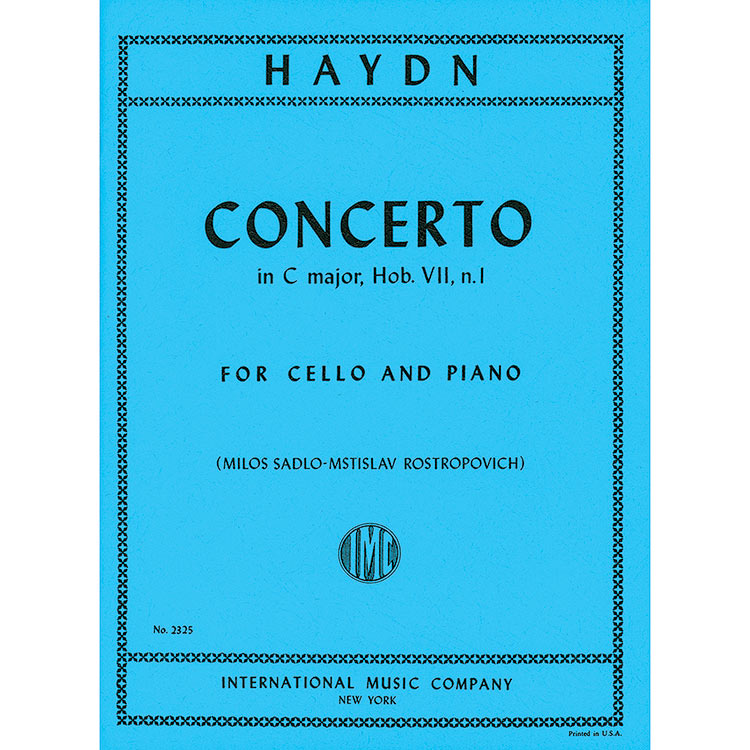 Concerto No. 1 in C Major, Hob. VIIb:1 for cello and piano (Rostropovich); Joseph Haydn