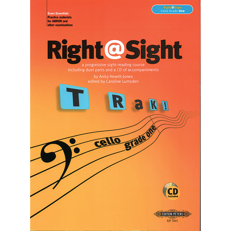 Right@Sight, Grade 1, book with CD for cello; Anita Hewitt-Jones (C.F. Peters)