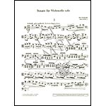 Sonata for Violoncello Solo, Op.25, No. 3; Paul Hindemith