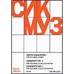Concerto No.1, op. 49, cello & piano; Dmitri Kabalevsky (Edition Sikorski)
