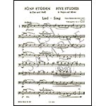 Five Studies, Op. 67, solo cello; Dmitry Kabalevsky