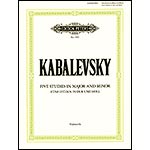 Five Studies, Op. 67, solo cello; Dmitry Kabalevsky