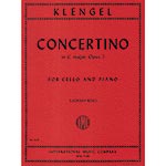 Concertino in C Major, op. 7 for cello and piano; Julius Klengel (International Music)