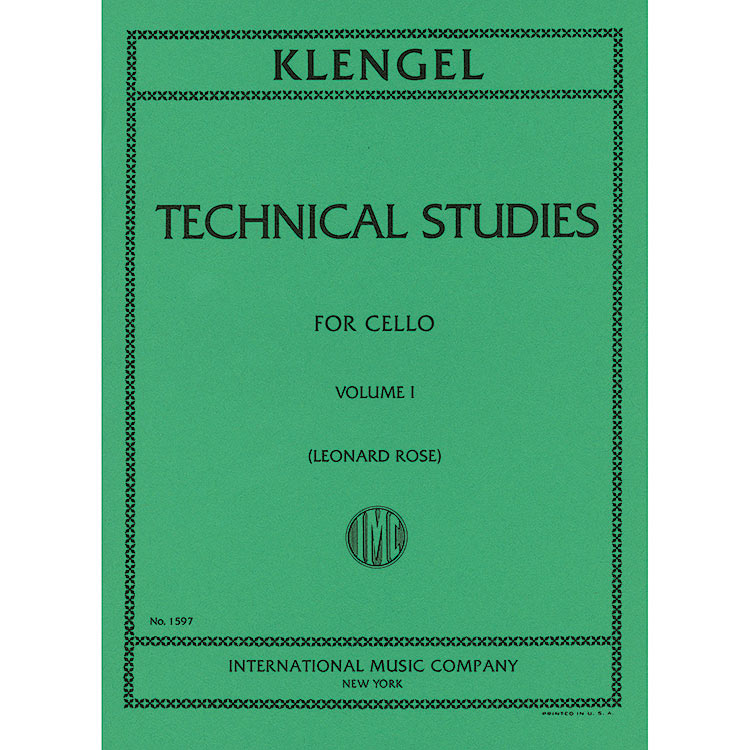 Technical Studies, book 1, cello; Julius Klengel (International)
