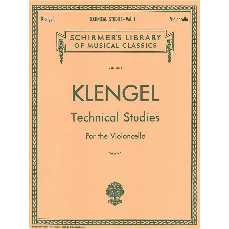 Technical Studies, book 1, cello; Klengel (Sch)