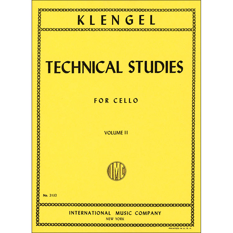 Technical Studies, book 2, cello; Klengel (Int)