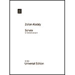 Sonata for solo cello, Op.8; Zoltan Kodaly