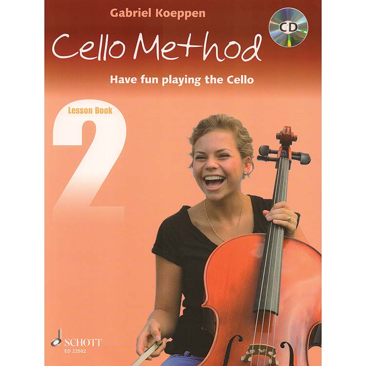 Cello Method book 2, lesson book with accompaniment CD; Gabriel Koeppen (Schott Edition)