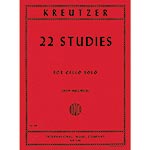 22 Studies for Cello; Rodolphe Kreutzer