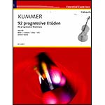 92 Progressive Excercises, vol. 1, cello; Friedrich August Kummer (Schott Edition)