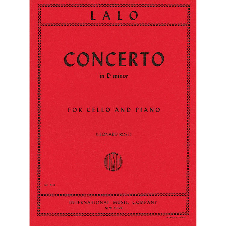 Concerto in D Minor for cello and piano; Edouard Lalo