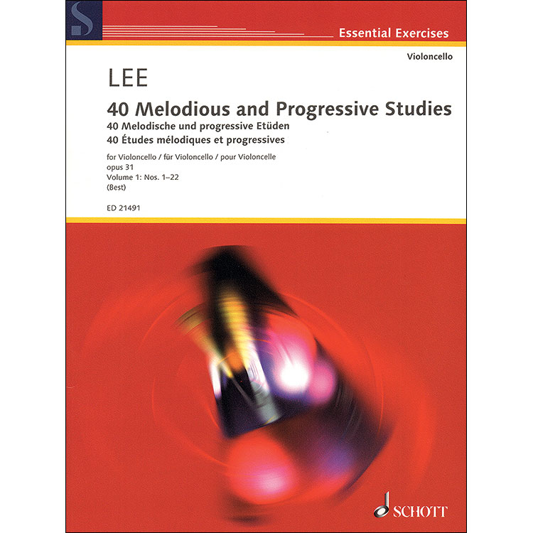 40 Melodic Progressive Etudes, Op.31, Book 1 for cello; Sebastian Lee