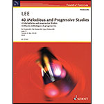 40 Melodic Progressive Etudes, Opus 31,volume 2 for cello; Sebastian Lee (Schott Edition)