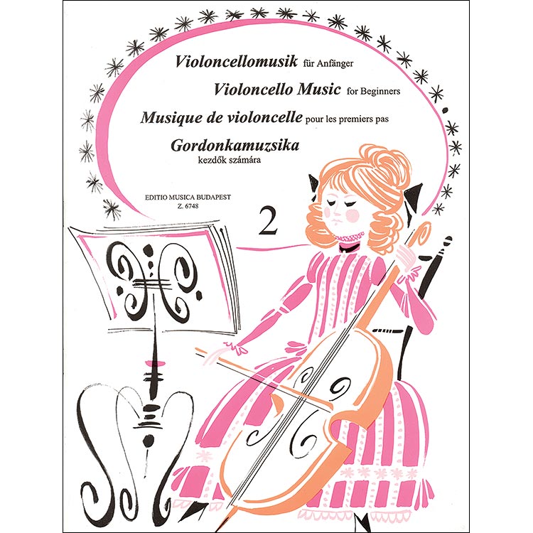 Violoncello Music for Beginners, book 2; Lengyel/Pejtsik (Editio Musica Budapest)