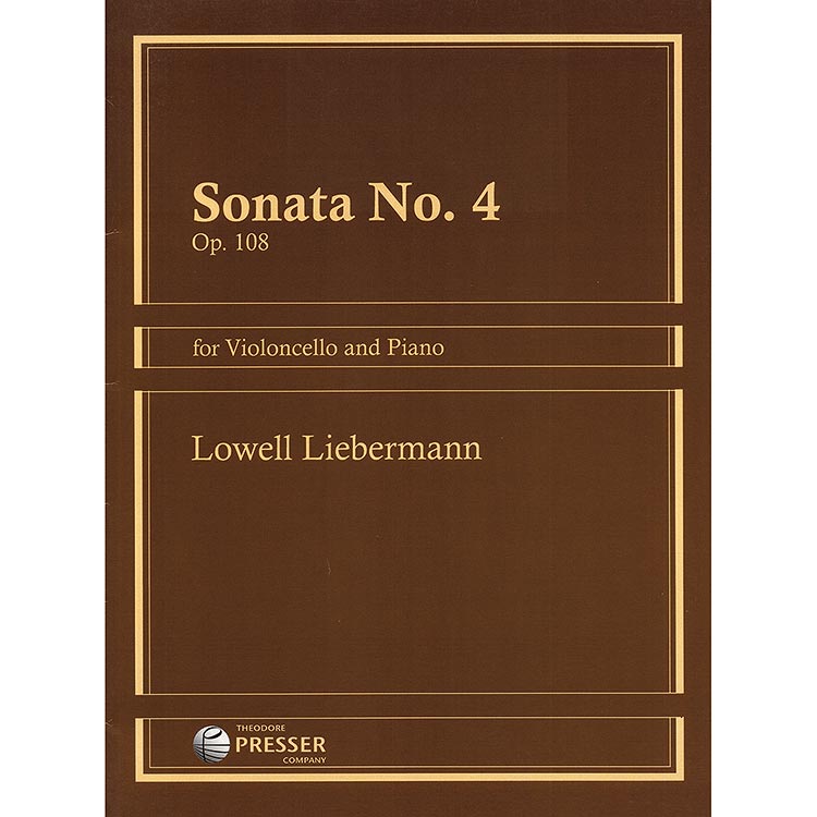 Sonata No 4, op.108 for cello & piano; Liebermann (TP)