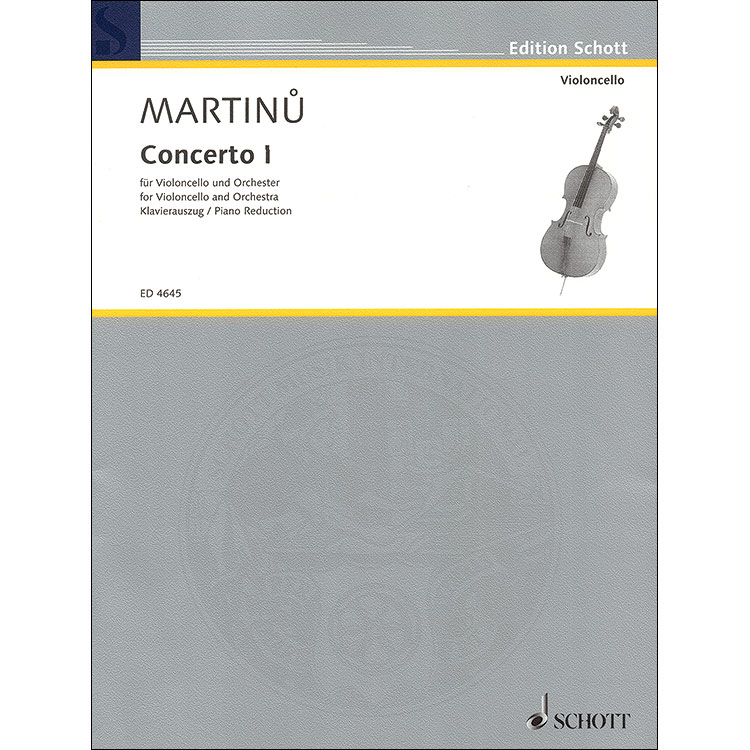 Concerto no. 1 for Cello; Martinu (Schott)