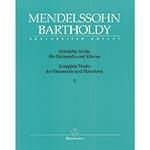 Complete Works for Cello and Piano, Volume I (urtext); Felix Mendelssohn (Barenreiter Verlag)