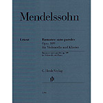 Romance sans paroles, op. 109 for cello and piano (urtext); Felix Mendelssohn (G. Henle Verlag)
