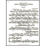 Song Without Words in D Major, Op.109 for cello and piano; Felix Mendelssohn