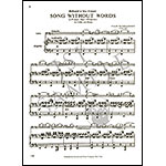 Song Without Words in D Major, Op.109 for cello and piano; Felix Mendelssohn