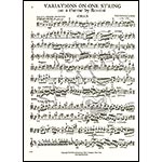 Variations on One String, from Rossini's 'Moses', cello and piano; Nicolo Paganini
