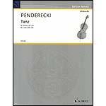 Tanz for solo cello; Krzysztof Penderecki (Schott Editions)