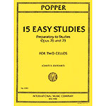 Fifteen Easy Studies, opp. 76a, for cello (2nd cello ad lib.); David Popper