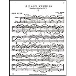 Fifteen Easy Studies, cello (2nd cello ad lib); David Popper (International)