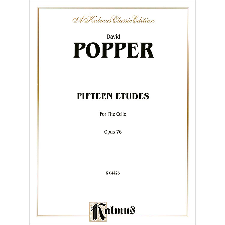 Fifteen Easy Etudes for cello, Op.76a (with 2nd cello ad lib); David