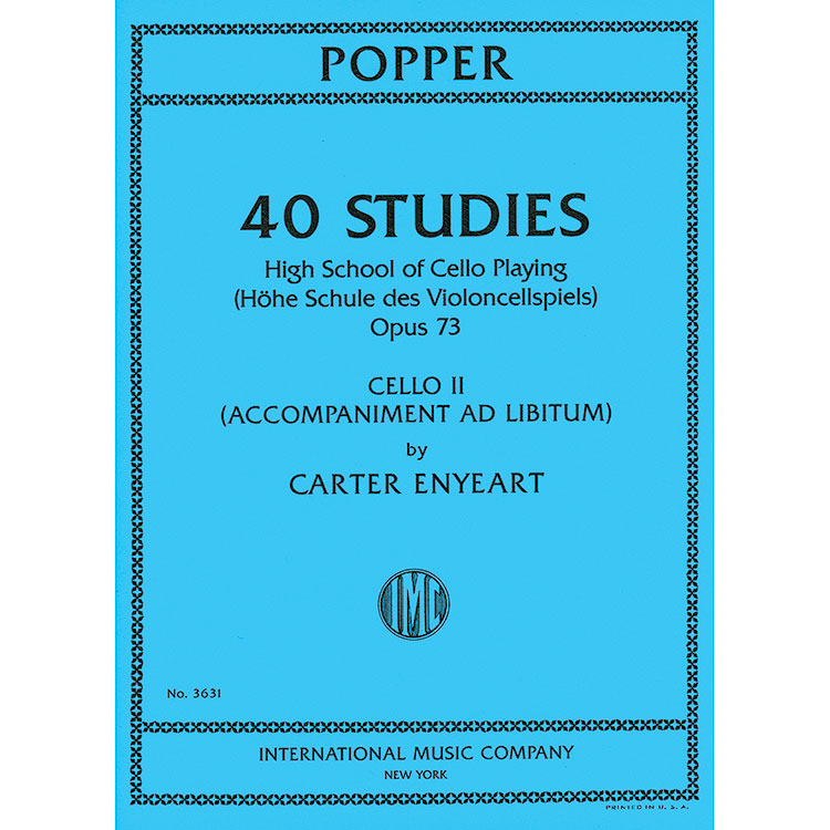 High School of Cello Playing, 2nd cello part; David Popper (International)