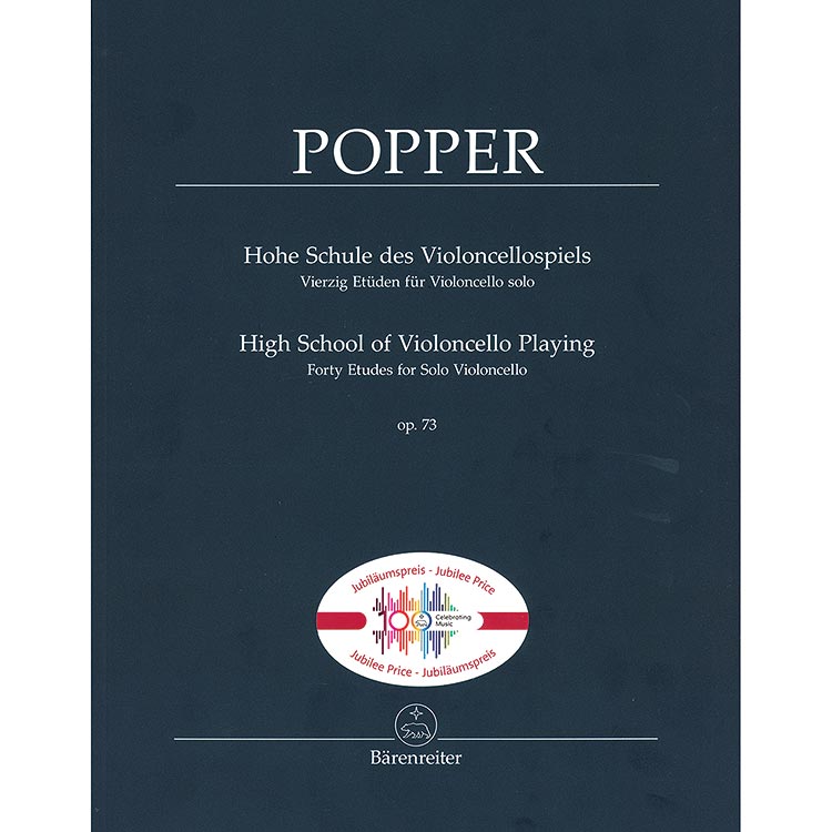 High School of Cello Playing, op. 73 (Jubilee Edition); David Popper