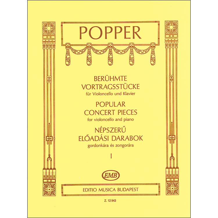 Popular Concert Pieces, volume 1, Cello; David Popper