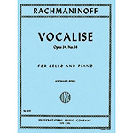Vocalise, op. 34, no. 14, Cello; Rachmaninoff (Int)