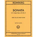 Sonata in C Major, Opus 43, no. 2 for cello and piano (edited by Jeffrey Solow); Bernhard Romberg (International Music Company)