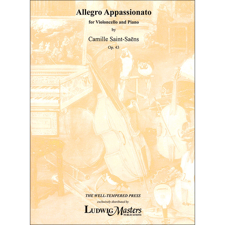Allegro Appassionato, op. 43, cello and piano; Camille Saint-Saens (Masters Music)