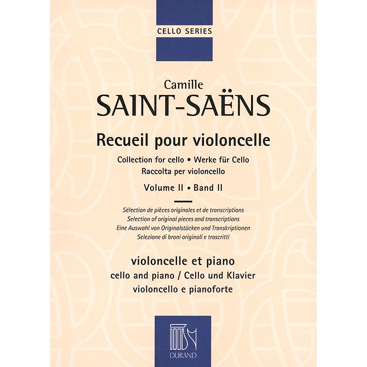 Collection for Cello, volume 2 for cello and piano; Camille Saint-Saens (Durand et Cie)