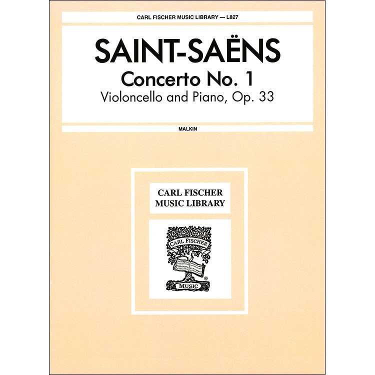 Concerto No. 1 in A Minor, Op.33 for cello and piano; Camille Saint-Saens