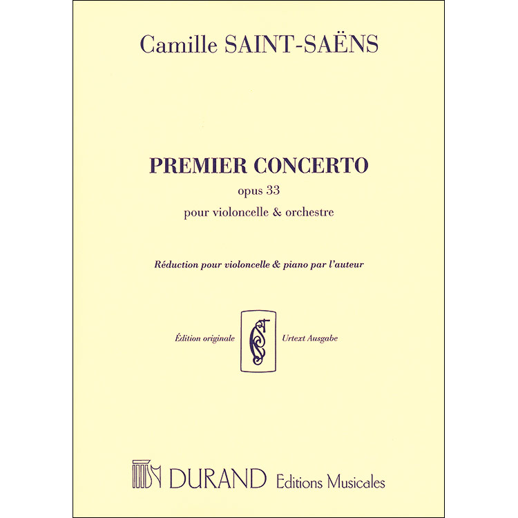 Concerto No. 1 in A Minor, Op.33 for cello and piano by Camille Saint-Saens