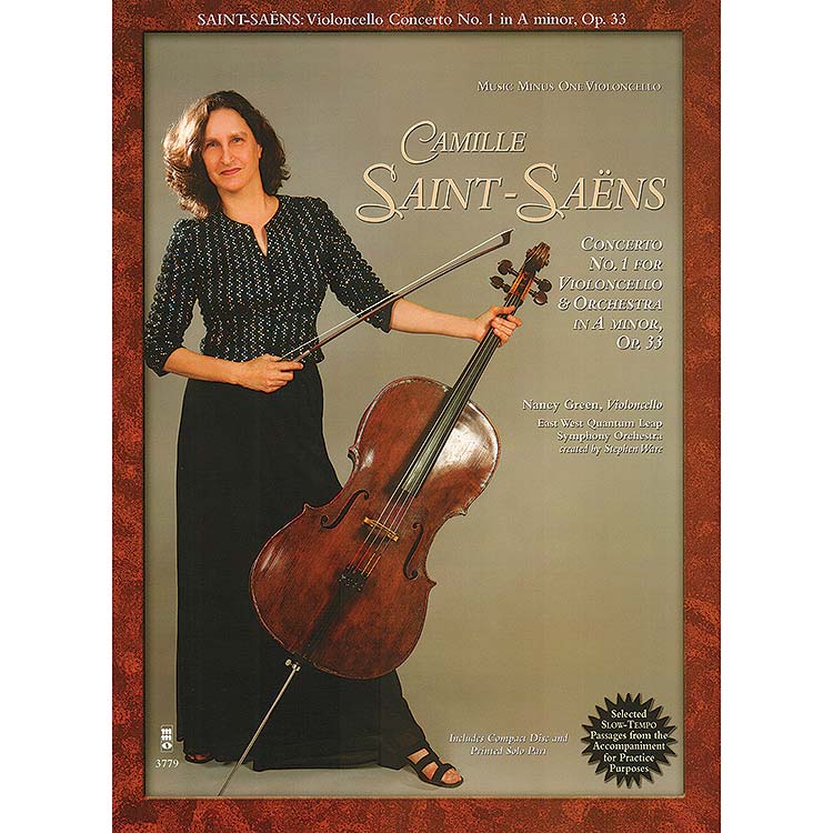 Concerto no. 1 in A Minor, op. 33, cello part with CD; Camille Saint-Saens (Music Minus One)