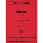 Priere, Op.158 for cello and piano; Camille Saint-Saens