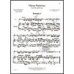 Three Sonatas, cello and piano; Alessandro Scarlatti (G. Schirmer)