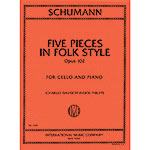 Five Pieces in Folk Style, op. 102, cello (Davidov/Jensen); Robert Schumann (International)